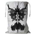thumbnail image 1 of ABPHQTO Butterfly Rorschach Inkblot Storage Basket Laundry Bag with Drawstring 24x32 Inch, 1 of 3