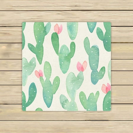 ABPHQTO Cactus Paper Botanical Cacti Towels,Beach Bath Pool Sprot Travel Hand Spa Towel 13x13 Inch