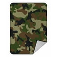 thumbnail image 1 of ABPHQTO Camouflage Fleece Blanket Fleece Back Throw Blanket 58x80 Inch, 1 of 1