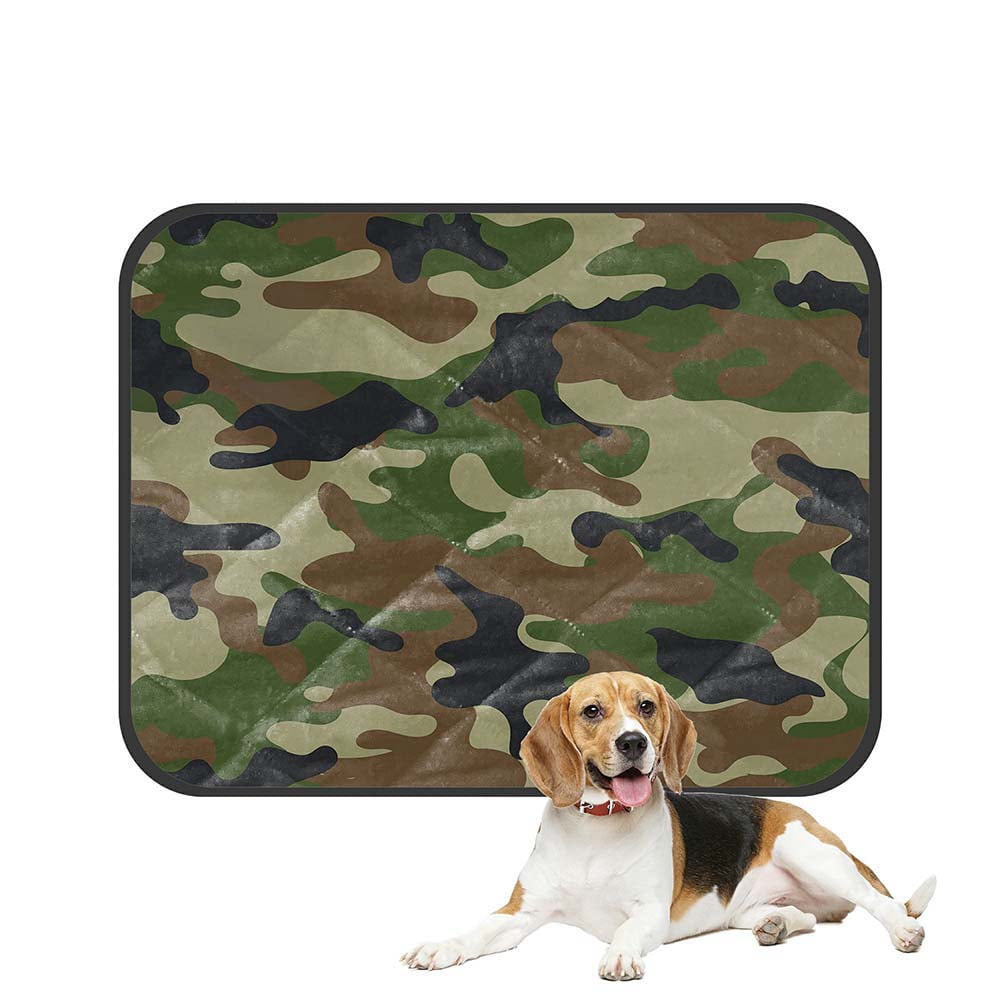 ABPHQTO Camouflage Pet Dog Cat Bed Pee Pads Mat Cushion Potty