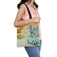 thumbnail image 1 of ABPHQTO Car Santa Claus Gifts Canvas Bag Reusable Tote Grocery Shopping Bags Tote Bag 14x16 inch, 1 of 2