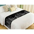 thumbnail image 1 of ABPHQTO Cartoon Line Of A City At Night Bed Runner Bedding Scarf Bed Decoration 20x95 inch, 1 of 1