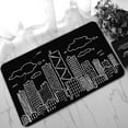 thumbnail image 1 of ABPHQTO Cartoon Line Of A City At Night Doormat Entrance Rug Area Rug Floor Mat Home Decor 30 x 18 Inch, 1 of 1