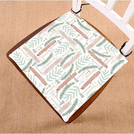 ABPHQTO Cartoon Wood Chair Pad Seat Cushion Chair Cushion Floor Cushion Two Sides Printing 16x16 Inch