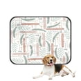 thumbnail image 1 of ABPHQTO Cartoon Wood Pet Dog Cat Bed Pee Pads Mat Cushion Potty Dogsblankets Crate Bed Kennel 25x30 inch, 1 of 4