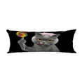 thumbnail image 1 of ABPHQTO Cat Candy Lollipop Surprise Black Body Pillow Covers Pillow Case Protector Pillowcase 20x60 Inch, 1 of 1