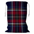 thumbnail image 1 of ABPHQTO Checkered Diagonal Plaid Storage Basket Laundry Bag with Drawstring 24x32 Inch, 1 of 3