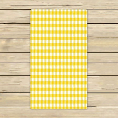 ABPHQTO Checkered Towels,Beach Bath Pool Sprot Travel Hand Spa Towel 16x28 Inch