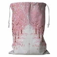 thumbnail image 1 of ABPHQTO Cherry Blossom Storage Basket Laundry Bag with Drawstring 18x24 Inch, 1 of 3