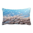 thumbnail image 1 of ABPHQTO Cherry Blossoms Flower Petals Floating Blown Spring Breeze Pillow Case Pillow Cover Pillow Protector Two Sides For Couch Bed 20x30 Inch, 1 of 1