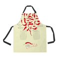 thumbnail image 1 of ABPHQTO Chili Pepper Apron Home Kitchen Apron with Pockets, 1 of 1