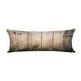 thumbnail image 1 of ABPHQTO Christmas Fir Tree Vintage Wood Table Snowflake Body Pillow Covers Pillow Case Protector Pillowcase 20x60 Inch, 1 of 1
