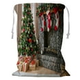 thumbnail image 1 of ABPHQTO Christmas Interior Natural Light Christmas Tree Fireplace Storage Basket Laundry Bag with Drawstring 24x32 Inch, 1 of 3