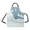 thumbnail image 1 of ABPHQTO Christmas Nativity Scene Of Three Wise Men Apron Home Kitchen Apron with Pockets, 1 of 1