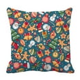 thumbnail image 1 of ABPHQTO Christmas New Year Pillow Case Pillow Cover Pillow Protector Two Sides For Couch Bed 16x16 Inch, 1 of 1