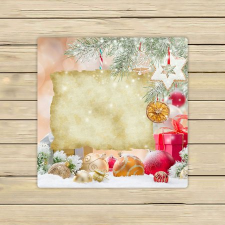 ABPHQTO Christmas Old Blank Paper Towels Beach Bath Pool Sprot Travel Hand Spa Towel 13x13 Inch