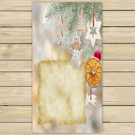 ABPHQTO Christmas Old Blank Paper Towels Beach Bath Pool Sprot Travel Hand Spa Towel 30x56 Inch