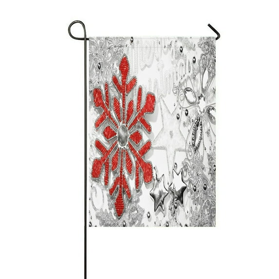 ABPHQTO Christmas Ornament Home Outdoor Garden Flag House Banner Size 12x18 Inch