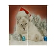 thumbnail image 1 of ABPHQTO Christmas Ragdoll Cat Kitten Japanese Noren Curtain Doorway Door Window Treatment Curtains Cotton Linen Curtain 85x120 cm, 1 of 1