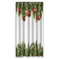 thumbnail image 1 of ABPHQTO Christmas Realistic Frame Fir Waterproof Polyester Shower Curtain and Hooks For Home Decor 36x72 Inch, 1 of 1