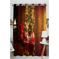 thumbnail image 1 of ABPHQTO Christmas Scene With Tree Gifts And Fire Grommet Blackout Curtain Room Darkening Curtains 52x84 inch (One Piece), 1 of 1