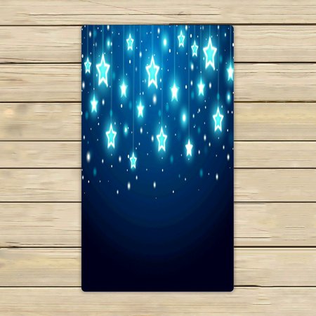 ABPHQTO Christmas Stars Towels Beach Bath Pool Sprot Travel Hand Spa Towel 16x28 Inch