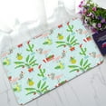 thumbnail image 1 of ABPHQTO Christmas Tropical Plants Flamingos In Hats Doormat Entrance Rug Area Rug Floor Mat Home Decor 23.5x16.7 Inch, 1 of 1