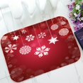 thumbnail image 1 of ABPHQTO Christmas White Snowflakes Doormat Entrance Rug Area Rug Floor Mat Home Decor 23.5x16.7 Inch, 1 of 1
