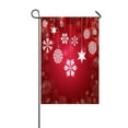 thumbnail image 1 of ABPHQTO Christmas White Snowflakes Home Outdoor Garden Flag House Banner Size 12x18 Inch, 1 of 1