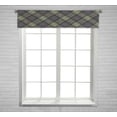 thumbnail image 1 of ABPHQTO Classic Tartan Check Plaid Pattern Window Curtain Valance Rod Pocket 54x12 Inch, 1 of 1