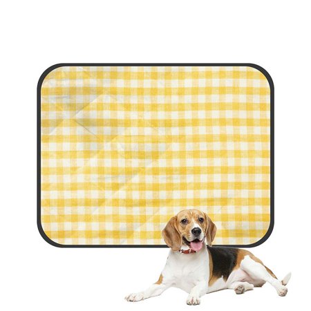 ABPHQTO Cloth Texture Pet Dog Cat Bed Pee Pads Mat Cushion Potty Dogsblankets Crate Bed Kennel 14x18 inch