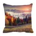 thumbnail image 1 of ABPHQTO Colorful Autumn Sunrise Mountains Pillow Case Pillow Cover Pillow Protector Two Sides For Couch Bed 16x16 Inch, 1 of 1
