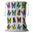 thumbnail image 1 of ABPHQTO Colorful Butterflies Storage Basket Laundry Bag with Drawstring 18x24 Inch, 1 of 3