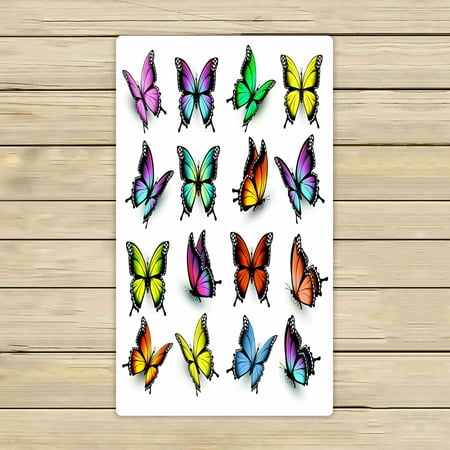 ABPHQTO Colorful Butterflies Towels Beach Bath Pool Sprot Travel Hand Spa Towel 16x28 Inch
