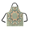 thumbnail image 1 of ABPHQTO Colorful Grunge Mandala Apron Home Kitchen Apron with Pockets, 1 of 1