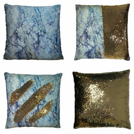 ABPHQTO Sparkling Golden Reversible Mermaid Sequin Pillow Case Home Decor Cushion Cover 20x20 Inch Walmart