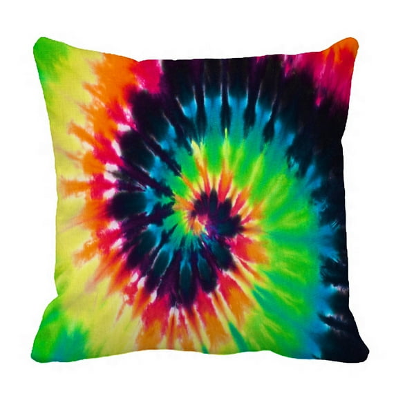 ABPHQTO Colorful Tie Dye Pillow Case Pillow Cover Pillow Protector Two Sides For Couch Bed 20x20 Inch