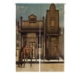 thumbnail image 1 of ABPHQTO Colorful Wild West Scenery Horse Front Bank 3D Japanese Noren Curtain Doorway Door Window Treatment Curtains Cotton Linen Curtain 85x120 cm, 1 of 1