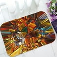 thumbnail image 1 of ABPHQTO Composed Virtual Stained Glass Fragments Doormat Entrance Rug Area Rug Floor Mat Home Decor 23.5x16.7 Inch, 1 of 1