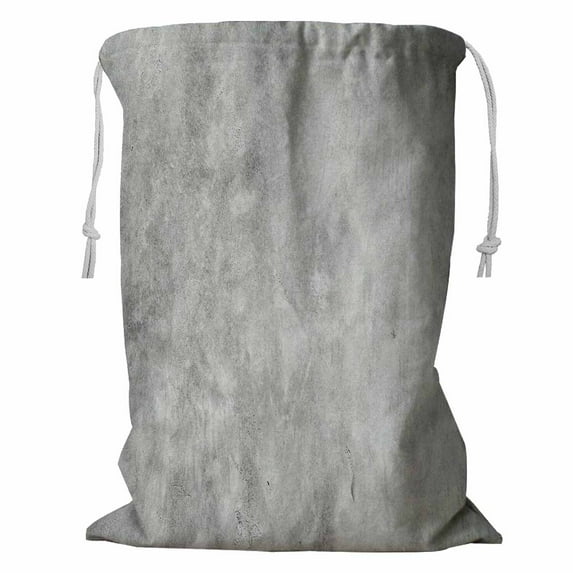 ABPHQTO Concrete Texture Storage Basket Laundry Bag with Drawstring 24x32 Inch