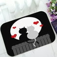 thumbnail image 1 of ABPHQTO Couple Cats Moonlight Valentines Day Doormat Entrance Rug Area Rug Floor Mat Home Decor 23.5x16.7 Inch, 1 of 1