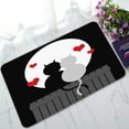 thumbnail image 1 of ABPHQTO Couple Cats Moonlight Valentines Day Doormat Entrance Rug Area Rug Floor Mat Home Decor 30 x 18 Inch, 1 of 1