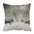 thumbnail image 1 of ABPHQTO Couple Of Elephants Who Keeps With Trunks Lovers Pillow Case Pillow Cover Pillow Protector Two Sides For Couch Bed 16x16 Inch, 1 of 1