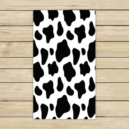 ABPHQTO Cow Doodle Towels,Beach Bath Pool Sprot Travel Hand Spa Towel 16x28 Inch