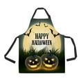 thumbnail image 1 of ABPHQTO Creative Halloween Design Apron Home Kitchen Apron with Pockets, 1 of 1
