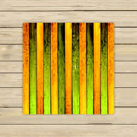 ABPHQTO Creative Wood Towels Beach Bath Pool Sprot Travel Hand Spa Towel 13x13 Inch