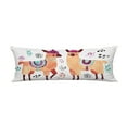 thumbnail image 1 of ABPHQTO Cute Animal Drawing Llamas Alpacas Clip Art Body Pillow Covers Pillow Case Protector Pillowcase 20x60 Inch, 1 of 1