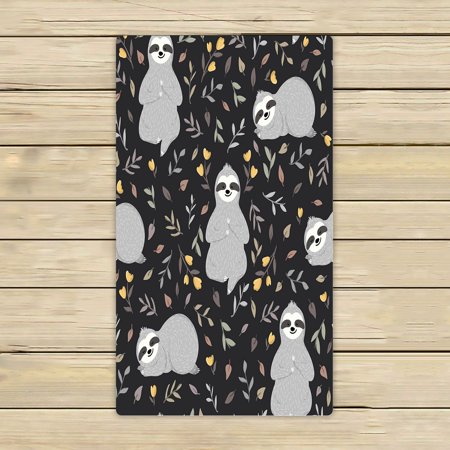 ABPHQTO Cute Baby Sloths Animals Sleeping Forest Towels,Beach Bath Pool Sprot Travel Hand Spa Towel 16x28 Inch
