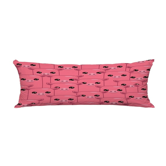 ABPHQTO Cute Cartoon Pink Pigs Body Pillow Covers Pillow Case Protector Pillowcase 20x60 Inch