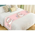 thumbnail image 1 of ABPHQTO Cute Cartoon Unicorn Eating Tasty Donuts Bed Runner Bedding Scarf Bed Decoration 20x95 inch, 1 of 1